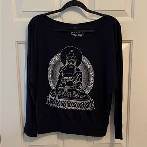 Black Buddha Graphic Sweatshirt